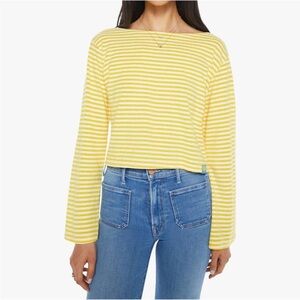 MOTHER skipper bell tee in school daze nat and freesia